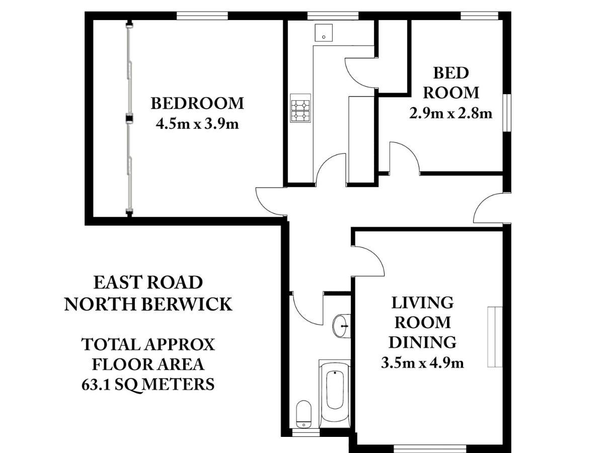 East Road Apartment ノース・バーウィック エクステリア 写真